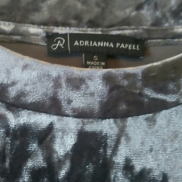 Adrianna Papell Velvet top - Picture 2 of 3